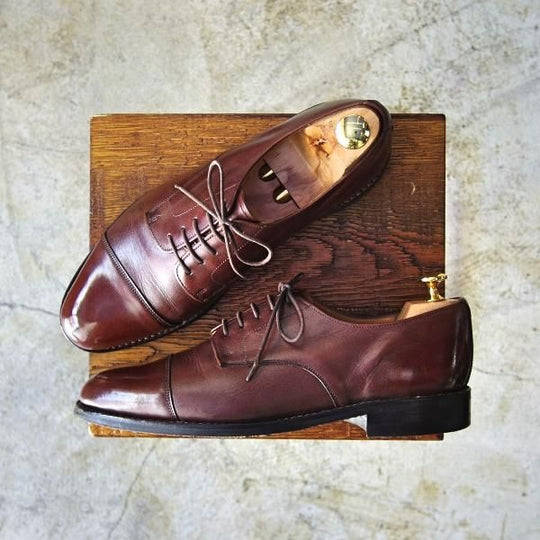 極上★ロイドフットウェア UK7.5【★ダイナイトソール仕様】ストレートチップ/Lloyd Footwear★b562