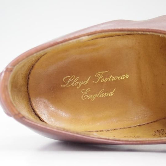 極上★ロイドフットウェア UK7.5【★ダイナイトソール仕様】ストレートチップ/Lloyd Footwear★b562