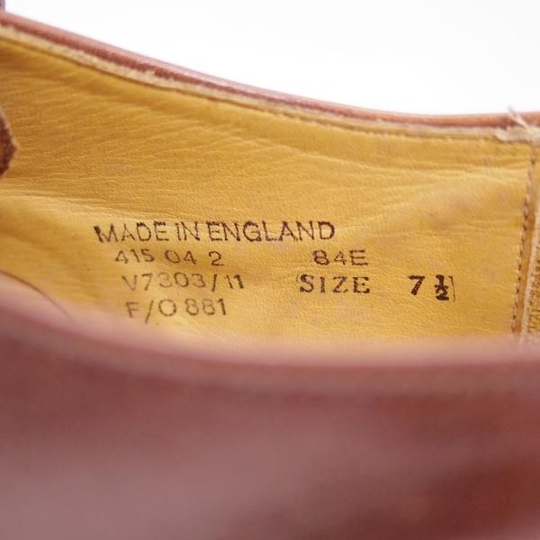 極上★ロイドフットウェア UK7.5【★ダイナイトソール仕様】ストレートチップ/Lloyd Footwear★b562