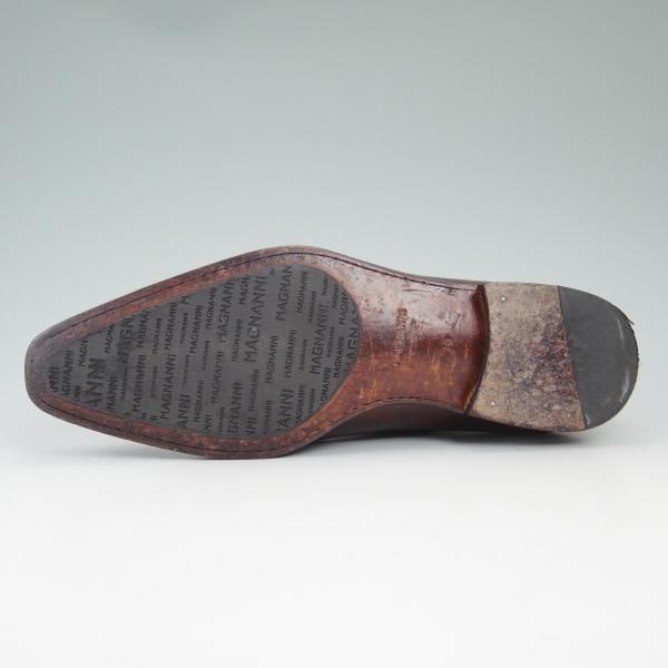 極美品★マグナーニ SIZE 39【★ブラインドブローグ/ボロネーゼ製法】15428/MAGNANNI★b568