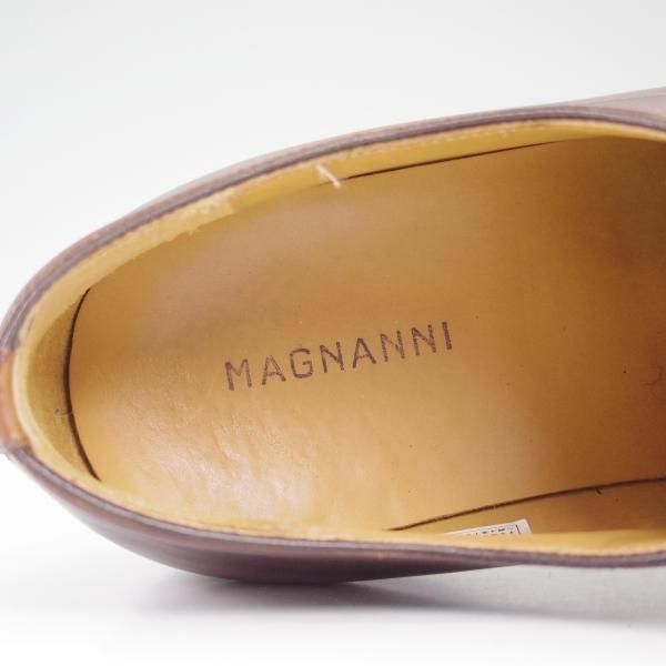 極美品★マグナーニ SIZE 39【★ブラインドブローグ/ボロネーゼ製法】15428/MAGNANNI★b568