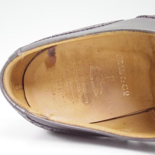 ★クロケット&ジョーンズ UK7.5/US8E【★ブルックスブラザーズ別注】Peal&co/240ラスト/BROOKS BROTHERS/フルブローグ/Crockett&Jones★b572
