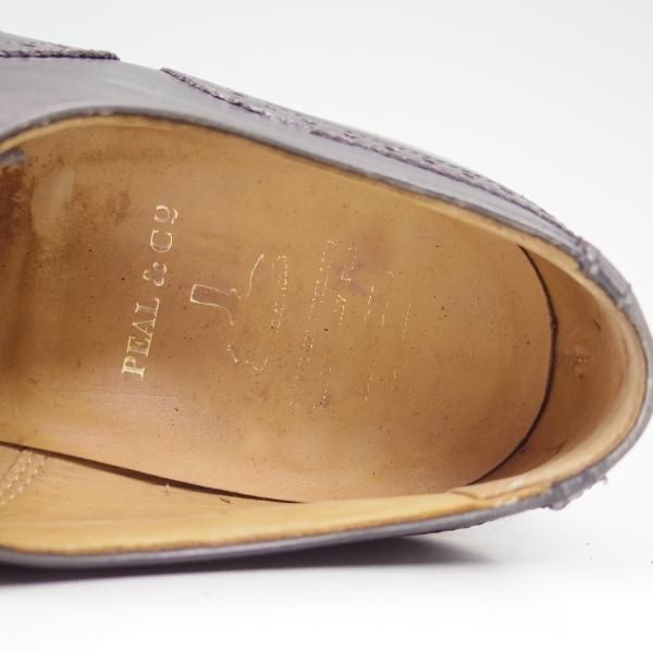 ★クロケット&ジョーンズ UK7.5/US8E【★ブルックスブラザーズ別注】Peal&co/240ラスト/BROOKS BROTHERS/フルブローグ/Crockett&Jones★b572