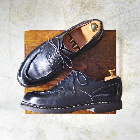 極上★パラブーツ SIZE 7.5【★CHAMBORD/シャンボード】TEXソール/NOIR/リスレザー/Uチップ/Paraboot★b573