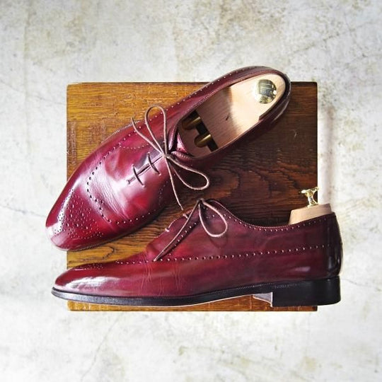 極上★ベルルッティ SIZE 9【★バーガンディー系カラー/ホールカット】Berluti★b574