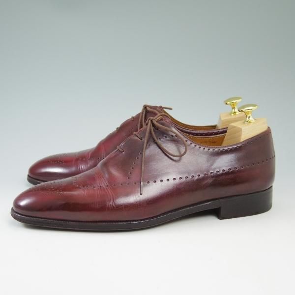 極上★ベルルッティ SIZE 9【★バーガンディー系カラー/ホールカット】Berluti★b574