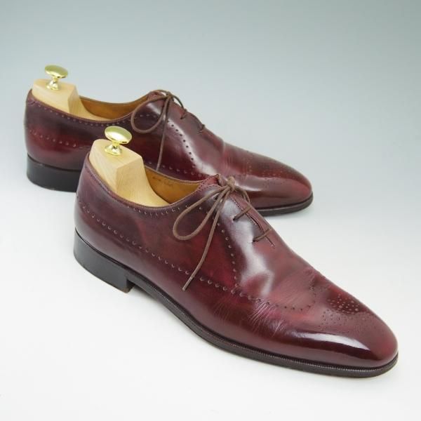 極上★ベルルッティ SIZE 9【★バーガンディー系カラー/ホールカット】Berluti★b574