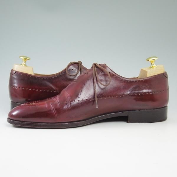 極上☆ベルルッティ SIZE 9【☆バーガンディー系カラー/ホール