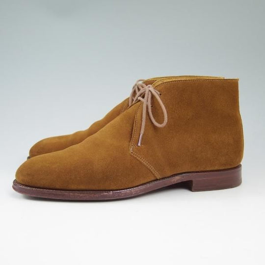 美品★クロケット&ジョーンズ 6.5E【★名作!!チャートシー/CHERTSEY】スエード/224ラスト/チャッカブーツ/Crockett&Jones★b578