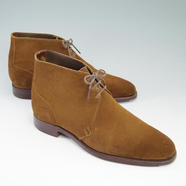 極上★クロケット&ジョーンズ 7.5E【★(英)ニュー&リングウッド別注/New&Lingwood】スエード/チャッカブーツ/Crockett&Jones★b580