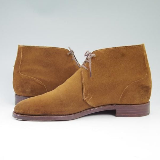 極上★クロケット&ジョーンズ 7.5E【★(英)ニュー&リングウッド別注/New&Lingwood】スエード/チャッカブーツ/Crockett&Jones★b580
