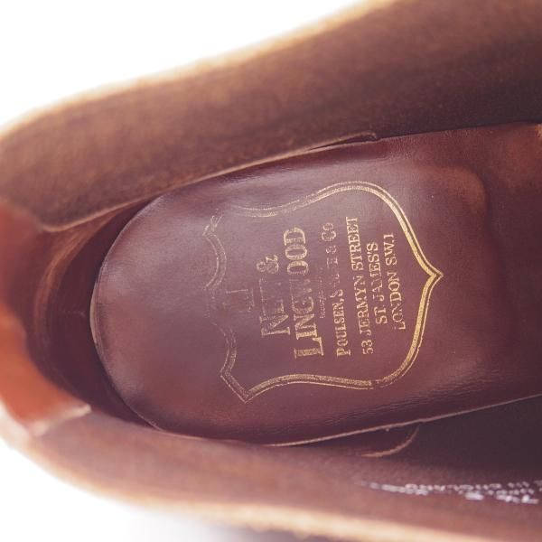 極上★クロケット&ジョーンズ 7.5E【★(英)ニュー&リングウッド別注/New&Lingwood】スエード/チャッカブーツ/Crockett&Jones★b580