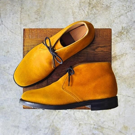 極上★チャーチ 65F/UK6.5【★希少色!!ライダー/RYDER 3/ダイナイトソール】81ラスト/スエード/4都市ロゴ/チャッカブーツ/Church's★b581