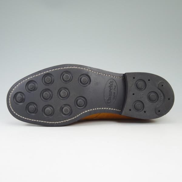 極上★チャーチ 65F/UK6.5【★希少色!!ライダー/RYDER 3/ダイナイトソール】81ラスト/スエード/4都市ロゴ/チャッカブーツ/Church's★b581