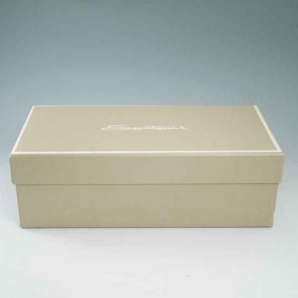 極美品★サントーニ SIZE 6.5【★ビームス/BEAMS別注】リボン ローファー/スエード/Santoni★b584