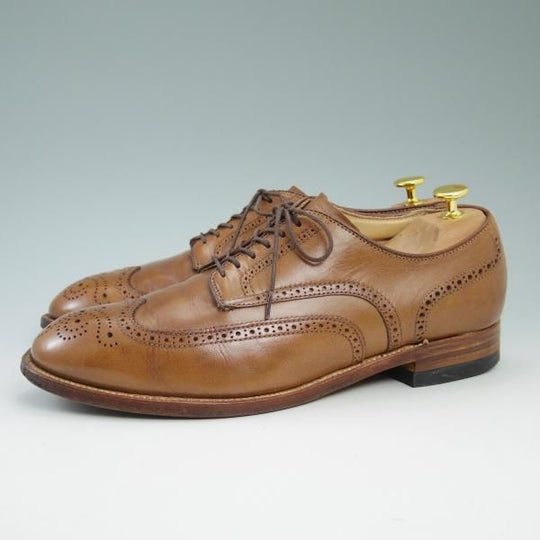 極上★オールデン 9E【★モディファイドラスト/(米)MOULDED SHOE別注/クロムエクセルレザー】54222/フルブローグ/Alden★b587