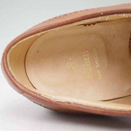 極上★オールデン 9E【★モディファイドラスト/(米)MOULDED SHOE別注/クロムエクセルレザー】54222/フルブローグ/Alden★b587
