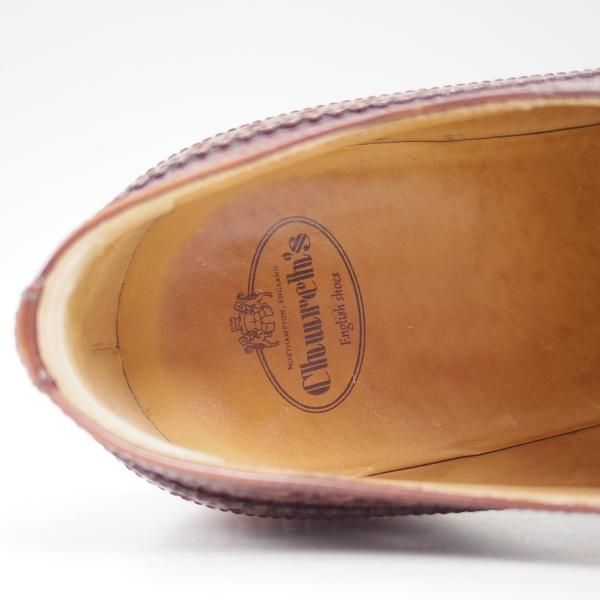 美品★チャーチ(レディース) SIZE 37.5【★オパール/OPAL】ポリッシュドバインダーカーフ/TABAC/ロングウイング/Church's★b591