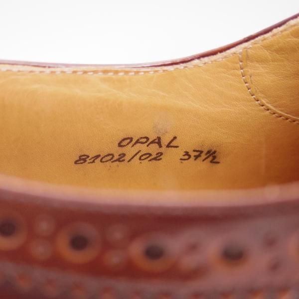 美品★チャーチ(レディース) SIZE 37.5【★オパール/OPAL】ポリッシュドバインダーカーフ/TABAC/ロングウイング/Church's★b591