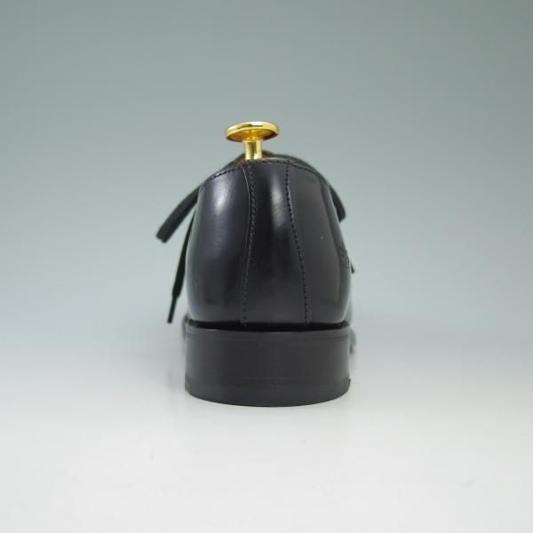 極美品★(英)サンダース(レディース) UK4【★プレーントゥ/1052B】ポリッシュ カーフ/T475/ブラック/SANDERS★b592