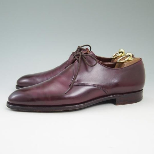 美品★クロケット&ジョーンズ 7.5Ｅ【★ハンドグレードライン/Paul Smith別注】ポールスミス/プレーントゥ/Vフロント/Crockett&Jones★b594
