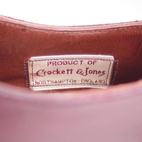 美品★クロケット&ジョーンズ 7.5Ｅ【★ハンドグレードライン/Paul Smith別注】ポールスミス/プレーントゥ/Vフロント/Crockett&Jones★b594