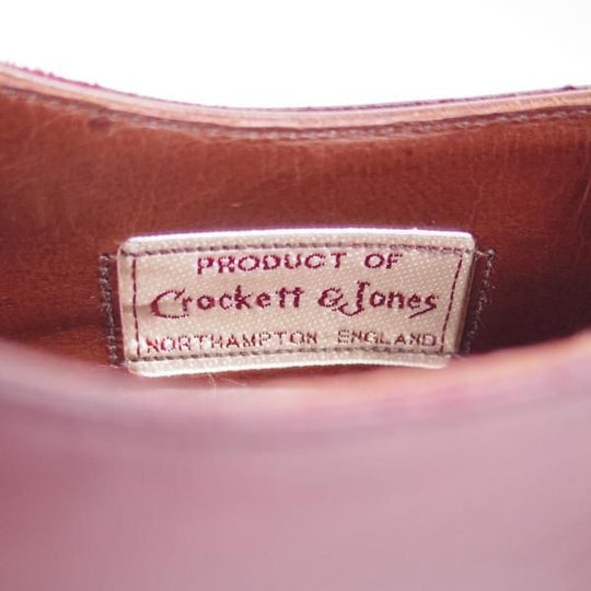 美品★クロケット&ジョーンズ 7.5Ｅ【★ハンドグレードライン/Paul Smith別注】ポールスミス/プレーントゥ/Vフロント/Crockett&Jones★b594