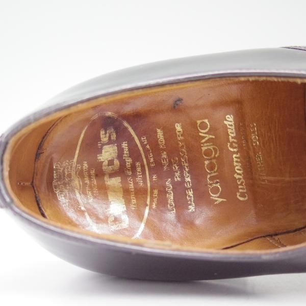 美品★チャーチ 65E/UK6.5【★旧チャーチ/3都市ロゴ/84ラスト】(仙台)ヤナギヤ別注/LUDGATE/パンチドキャップトゥ/Church's★b596