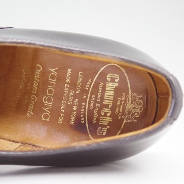 美品★チャーチ 65E/UK6.5【★旧チャーチ/3都市ロゴ/84ラスト】(仙台)ヤナギヤ別注/LUDGATE/パンチドキャップトゥ/Church's★b596