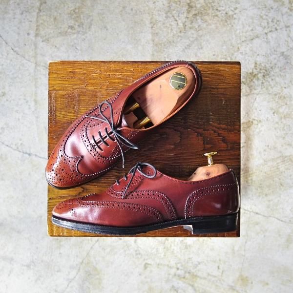 極上★(英)テクニック社製(レディース) UK4.5【★ペリフェリック別注品/PERIPHERIQUE】ウイングチップ/フルブローグ/Technic★b597