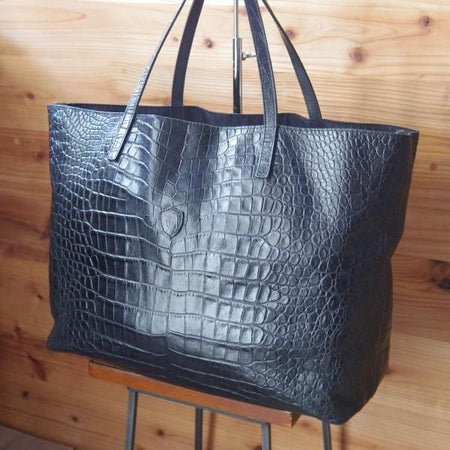 極上★フェリージ/Felisi【定価7.5万円★トートバッグ/11-91】レザー クロコ型押し トート バッグ/メンズ&レディース/ビジネス★N4929