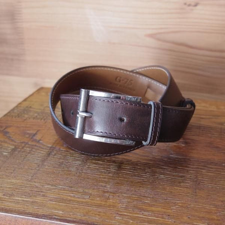 ★(仏製)JM.ウェストン/ベルト【定価6〜7万円程度★G-75】メンズMサイズ程度/レザー/革/ブラウン/Weston/ウエストン★b605