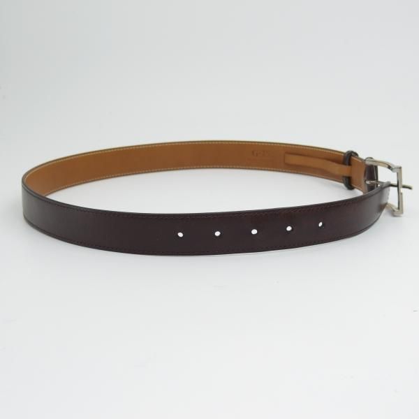 ★(仏製)JM.ウェストン/ベルト【定価6〜7万円程度★G-75】メンズMサイズ程度/レザー/革/ブラウン/Weston/ウエストン★b605