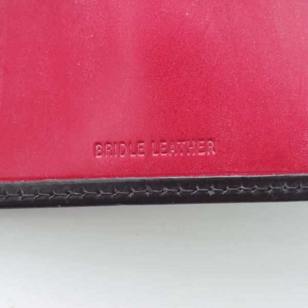 ほぼ新品★ホワイトハウスコックス【★キーケース/黒×赤/ブライドルレザー仕様】レザー/メンズ/Whitehouse Cox★b607