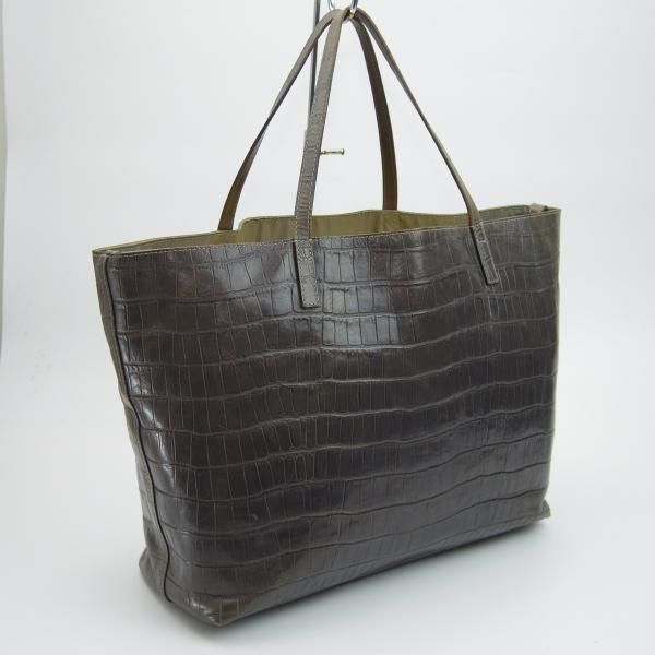 極上★フェリージ/Felisi【定価7.5万円★トートバッグ/11-91】レザー クロコ型押し トート バッグ/メンズ&レディース/ビジネス★N4943