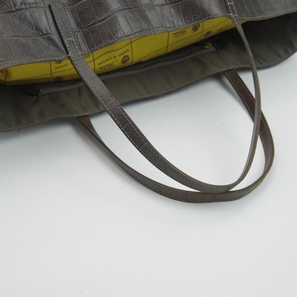極上★フェリージ/Felisi【定価7.5万円★トートバッグ/11-91】レザー クロコ型押し トート バッグ/メンズ&レディース/ビジネス★N4943