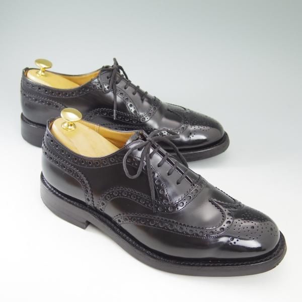 ★チャーチ 65Ｆ/UK6.5【★バーウッド/ダイナイトソール/BURWOOD】81ラスト/ポリッシュドバインダーカーフ/4都市ロゴ/Church's★b611