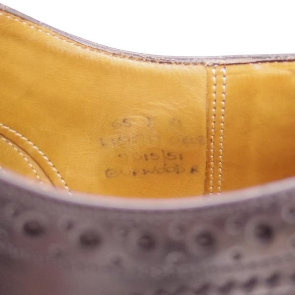 ★チャーチ 65Ｆ/UK6.5【★バーウッド/ダイナイトソール/BURWOOD】81ラスト/ポリッシュドバインダーカーフ/4都市ロゴ/Church's★b611