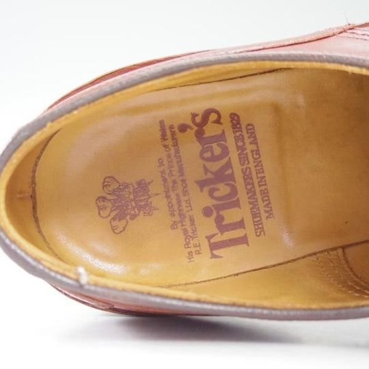 極上★トリッカーズ SIZE 7.5【★マロンアンティーク/5636】プレーントゥ/WoodStock/ウッドストック/メンズ/Tricker's★b615
