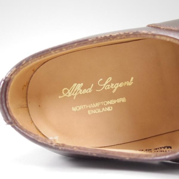 新品★(英)アルフレッド・サージェント 5.5D【★ストレートチップ】20025/87ラスト/ブラウン/Alfred Sargent★b617