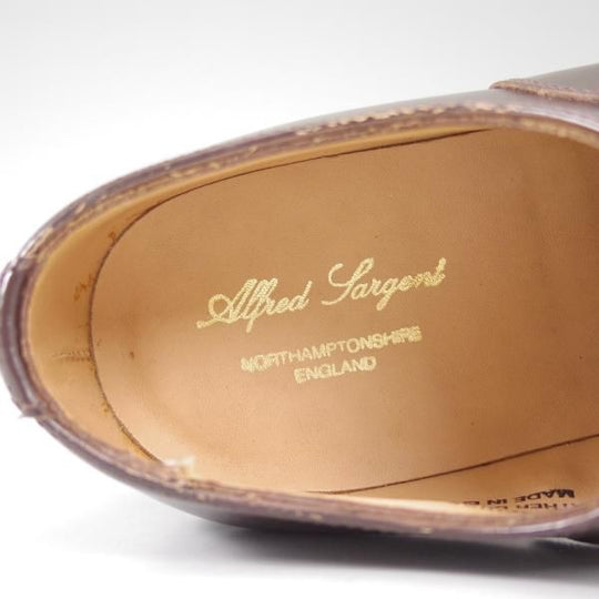 新品★(英)アルフレッド・サージェント 5.5D【★ストレートチップ】20025/87ラスト/ブラウン/Alfred Sargent★b617