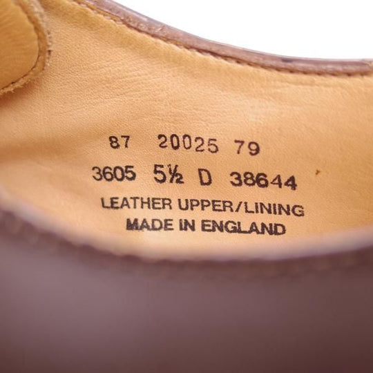 新品★(英)アルフレッド・サージェント 5.5D【★ストレートチップ】20025/87ラスト/ブラウン/Alfred Sargent★b617