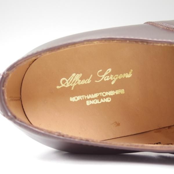 新品★(英)アルフレッド・サージェント 6.5D【★ストレートチップ】20025/87ラスト/ブラウン/Alfred Sargent★b618