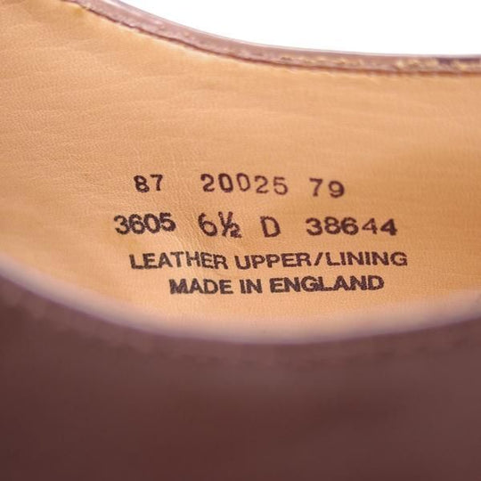 新品★(英)アルフレッド・サージェント 6.5D【★ストレートチップ】20025/87ラスト/ブラウン/Alfred Sargent★b618