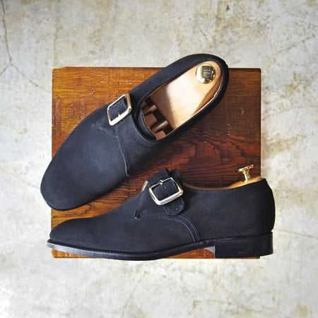 新品★(英)アルフレッド・サージェント 6.5F【★モンクストラップ】20368/87ラスト/チャネル仕上げ/スエード/Alfred Sargent★b619