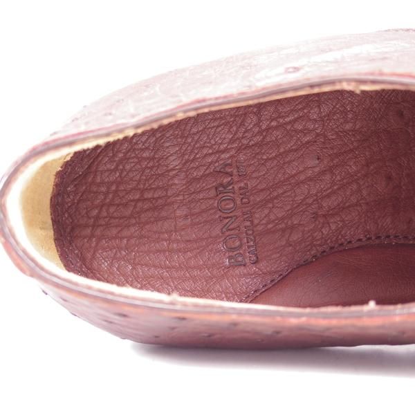 新品★(伊)ボノーラ SIZE 8【★時価40万円程度/オーストリッチ仕様】プレーントゥ/BONORA★b620