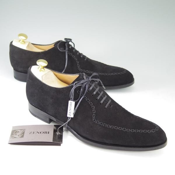 新品★(伊)ゼノビ SIZE 40【★ホールカット/マッケイ製法】チャネル仕上げ/スエード/ZENOBI★b621