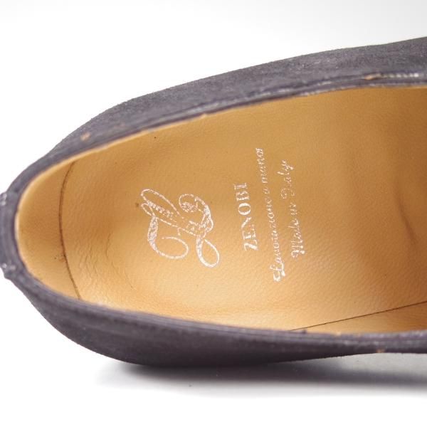 新品★(伊)ゼノビ SIZE 40【★ホールカット/マッケイ製法】チャネル仕上げ/スエード/ZENOBI★b621