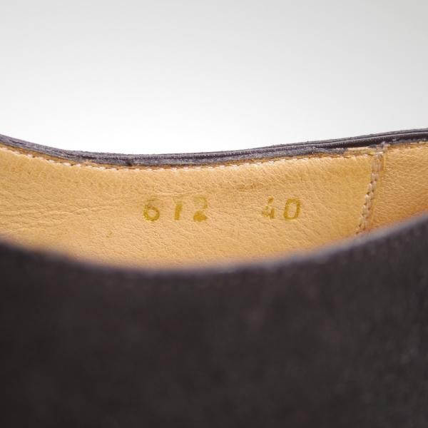 新品★(伊)ゼノビ SIZE 40【★ホールカット/マッケイ製法】チャネル仕上げ/スエード/ZENOBI★b621