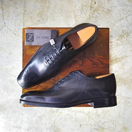 新品★(伊)ゼノビ SIZE 39【★上級/ブラックラピド製法】サドルシューズ デザイン/ホールカット/ZENOBI★b622